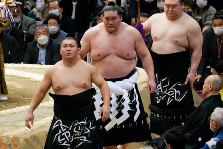 照ノ富士の化粧まわしが真っ黒の理由は 土俵入りの型は不知火